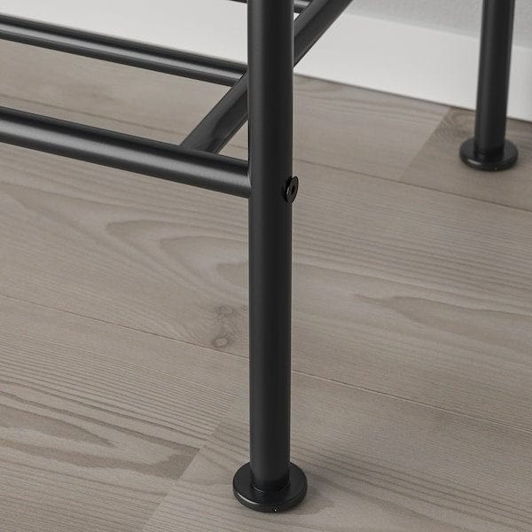 Ikea GRÅFJÄLLET - Clothes rack with shoe storage, anthracite, 90x36x175 cm