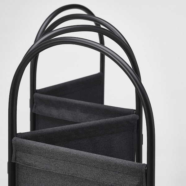 GRÅFJÄLLET - Room divider, anthracite, 150x175 cm