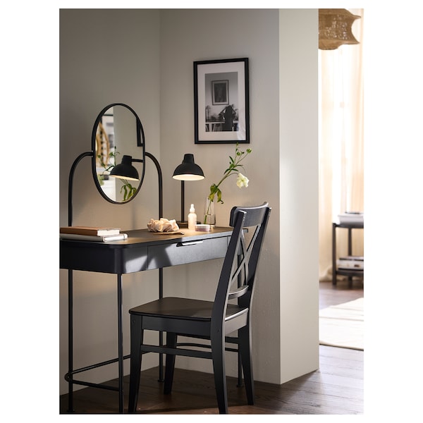 GRÅFJÄLLET dressing table, anthracite, 100x42 cm