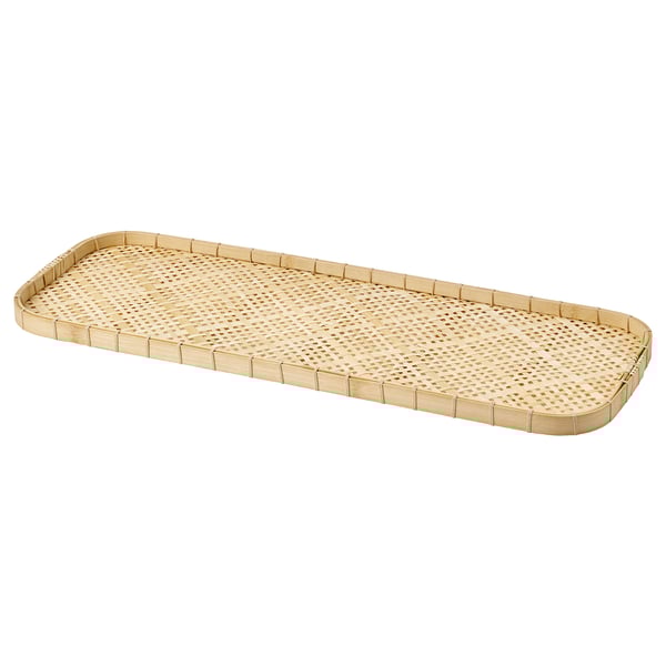 GRÅMÖRT tray, bamboo, 71x27 cm