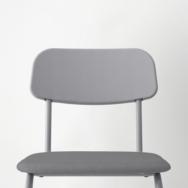 GRÅSALA / GRÅSALA - Table and 2 chairs, grey/grey, 67 cm