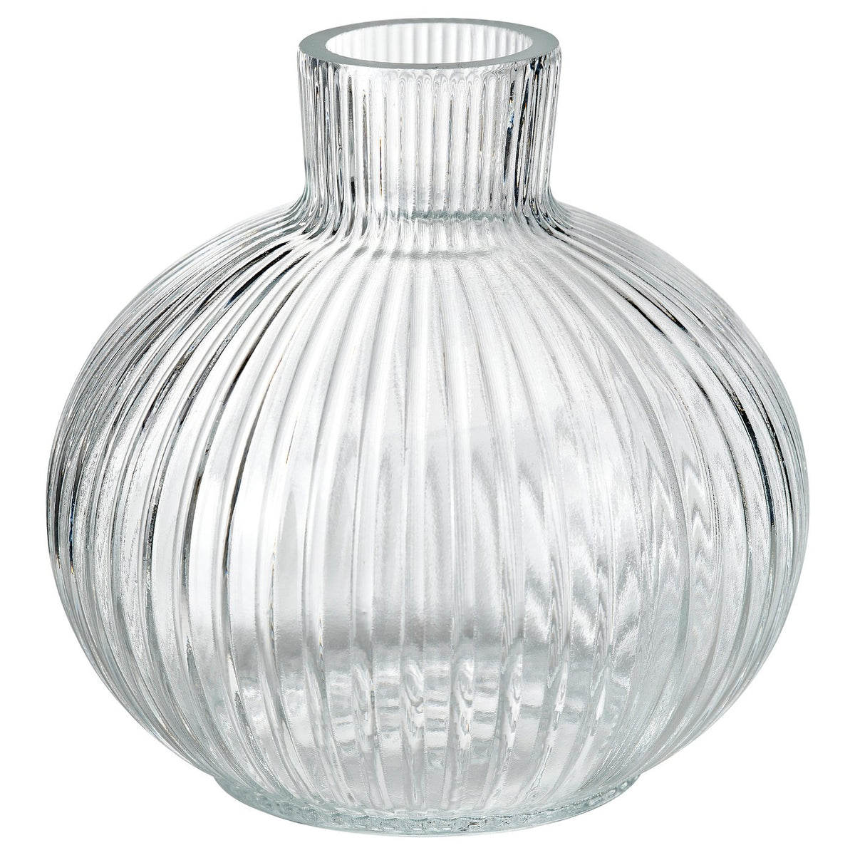GRÅSPARV vase, clear glass, 10 cm