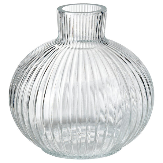 GRÅSPARV vase, clear glass, 10 cm