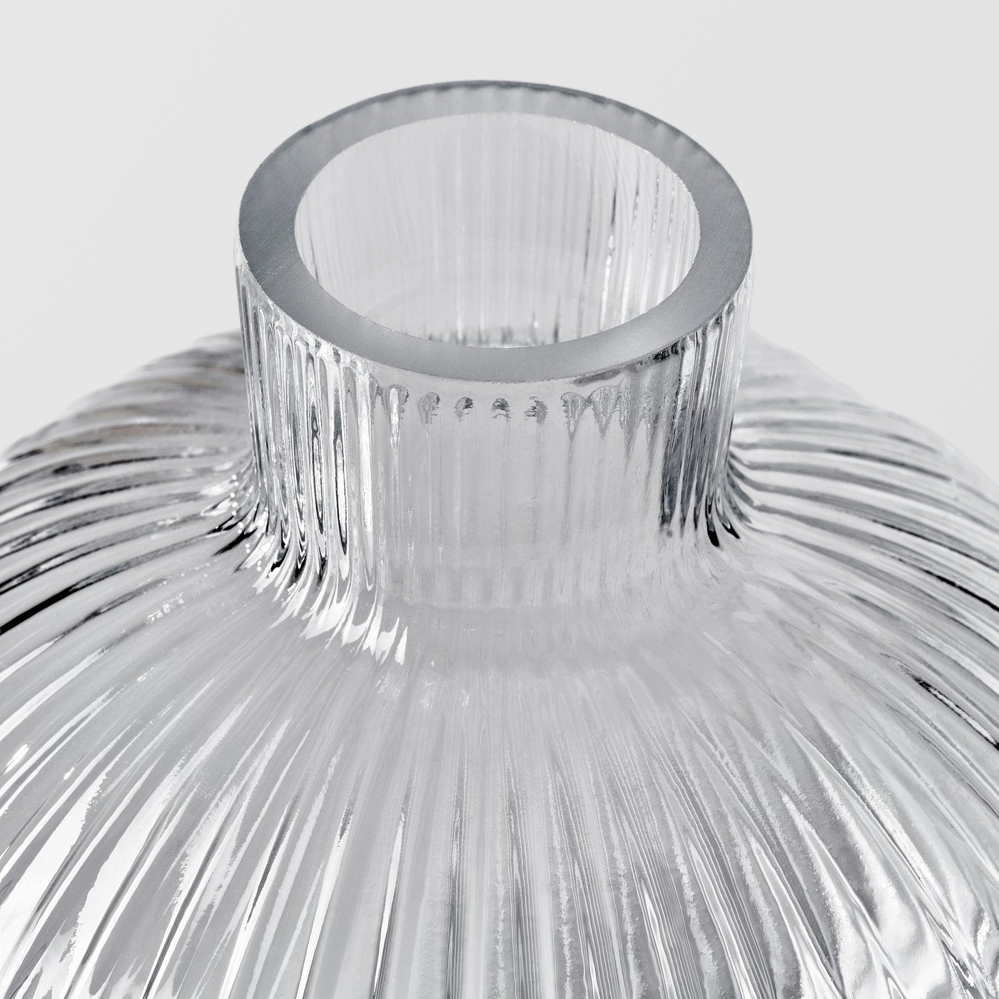 GRÅSPARV vase, clear glass, 10 cm