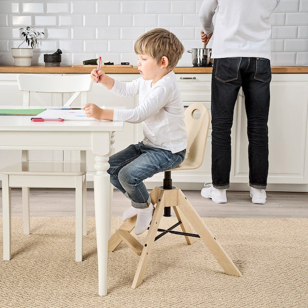 GRÅVAL - Junior/highchair with tray, birch