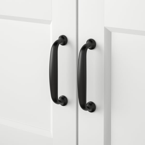 GREÅKER cabinet with drawers, white, 84x101 cm