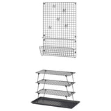 GREJIG / BAGGMUCK hallway furniture, set of 6, grey