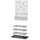 GREJIG / BAGGMUCK hallway furniture, set of 6, grey