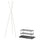GREJIG / EKRAR hallway furniture, set of 4, white/grey