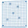 GREJIG wall grid with rail, blue, 58x59 cm