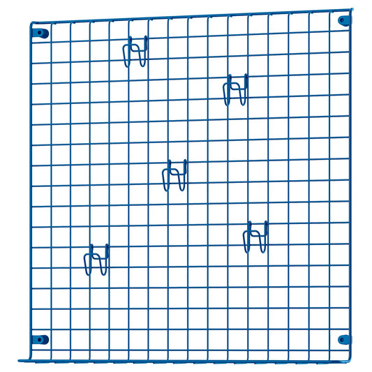 GREJIG wall grid with rail, blue, 58x59 cm