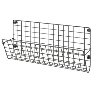 GREJIG wall pocket, grey, 58x17x28 cm