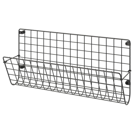 GREJIG wall pocket, grey, 58x17x28 cm