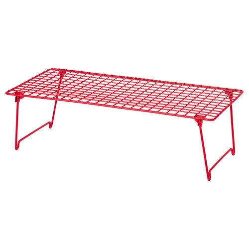 GREJIG shoe rack, bright red, 58x27x17 cm
