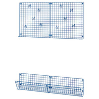 GREJIG hallway furniture, set of 4, blue
