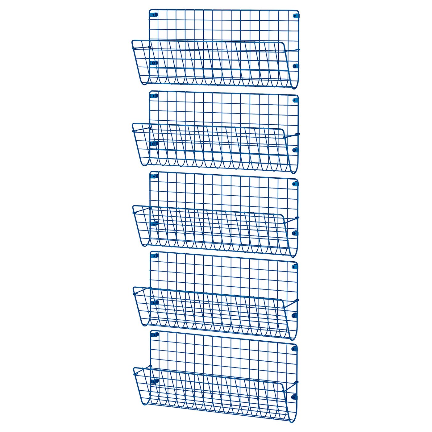 GREJIG hallway furniture, set of 5, blue