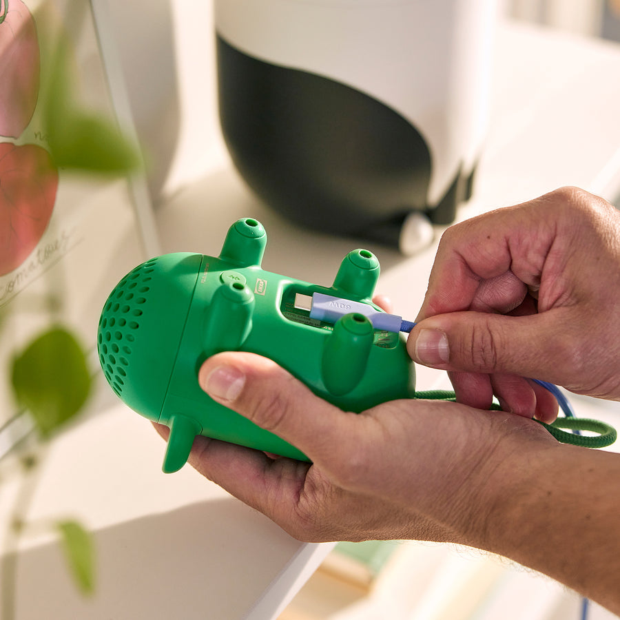 GREJSIMOJS portable Bluetooth speaker, mouse/green, 13x8.6 cm