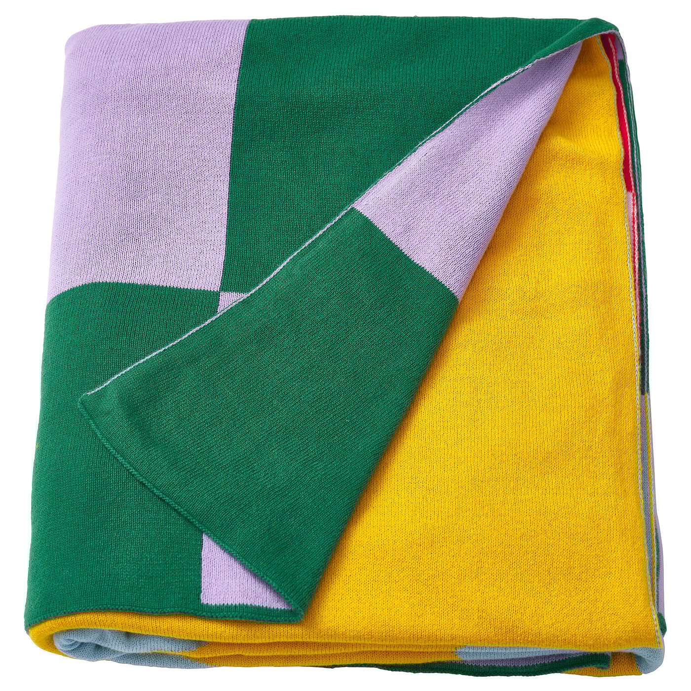 GREJSIMOJS blanket, patterned/multicolour, 170x130 cm