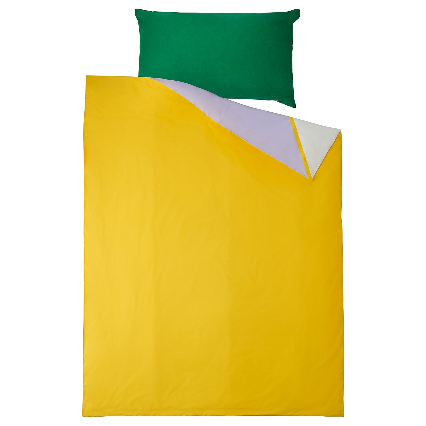 GREJSIMOJS duvet cover and pillowcase, multicolour, 200x150 cm