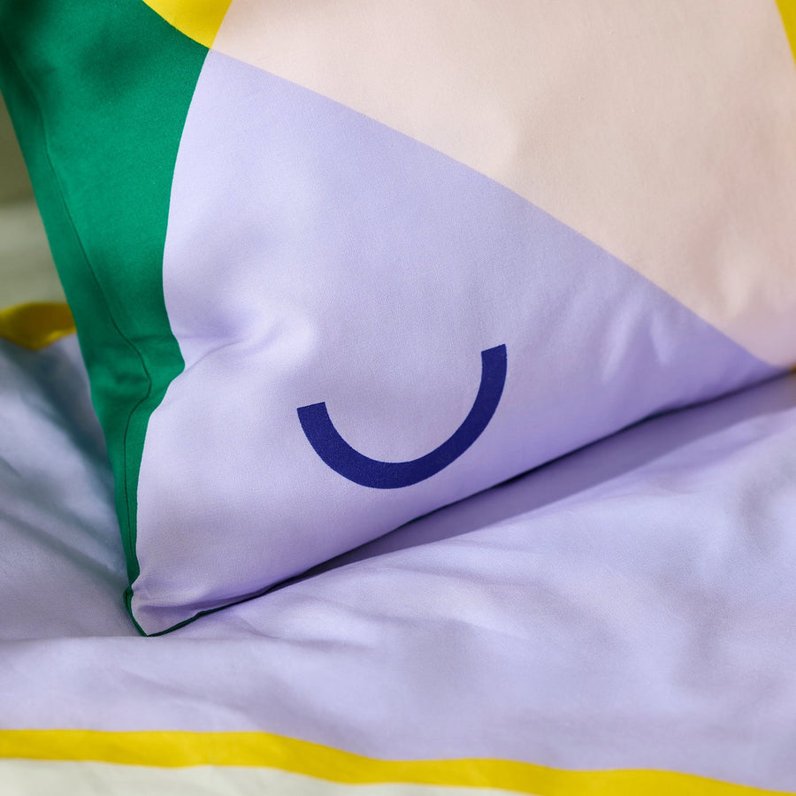 GREJSIMOJS duvet cover and pillowcase, multicolour, 150x200/50x80 cm