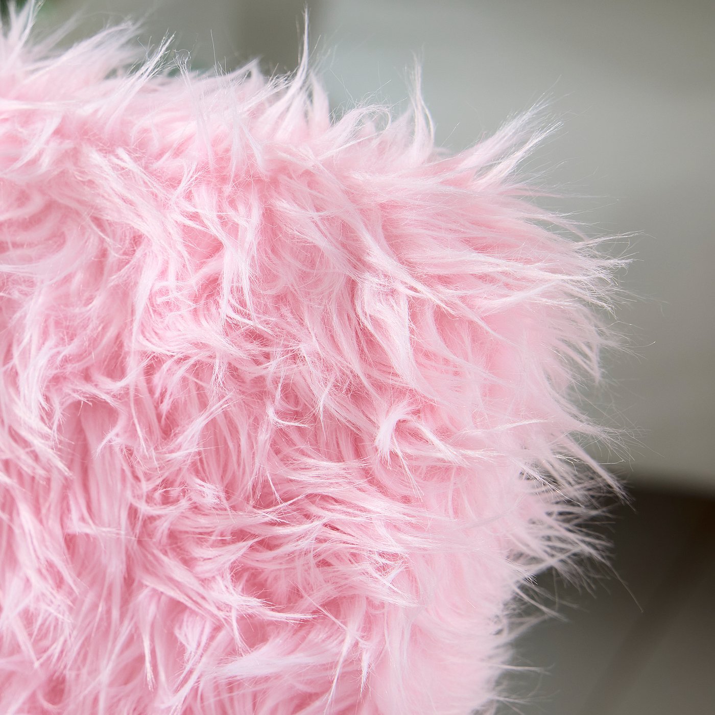 GREJSIMOJS cover for children's chair, faux fur/pink