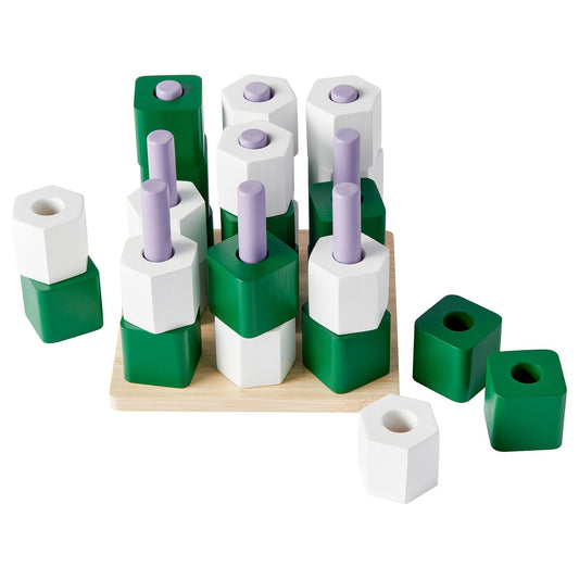 GREJSIMOJS board game, tic-tac-toe/multicolour, 15x15 cm