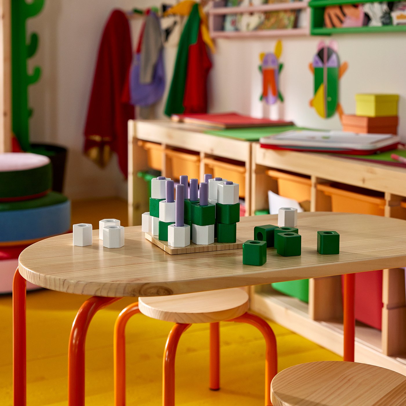 GREJSIMOJS board game, tic-tac-toe/multicolour, 15x15 cm