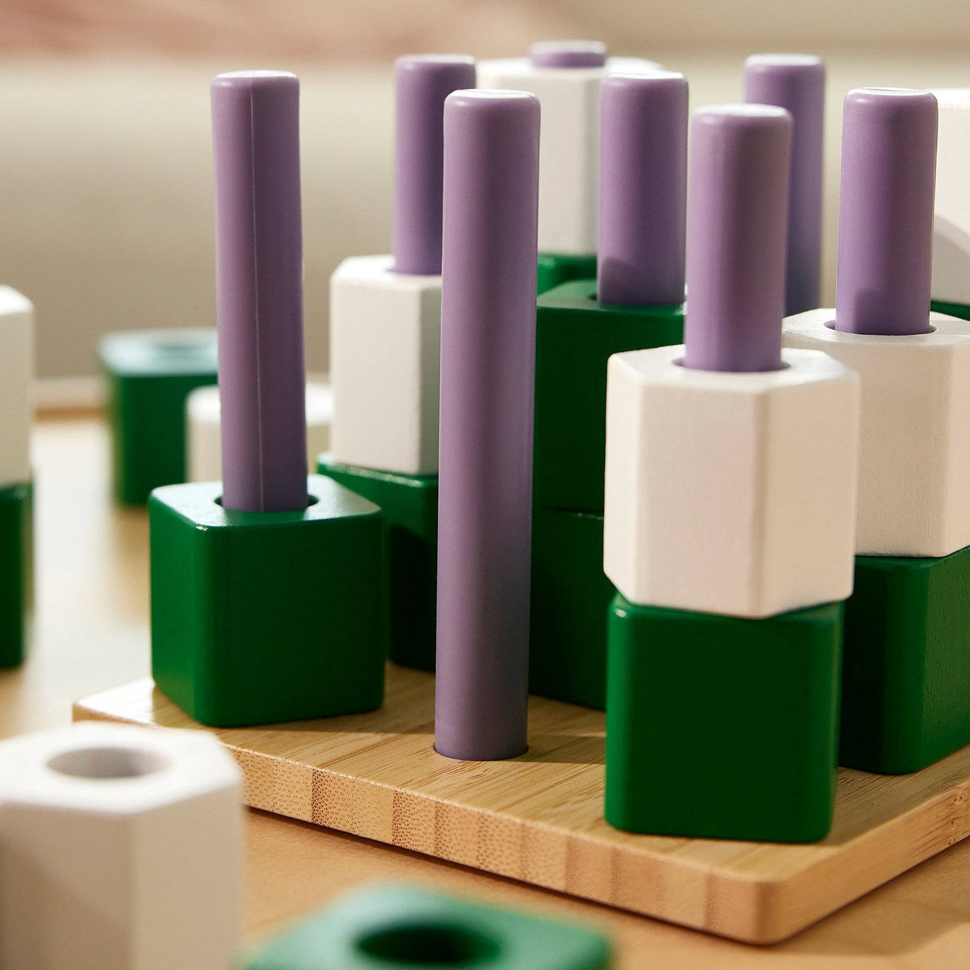 GREJSIMOJS board game, tic-tac-toe/multicolour, 15x15 cm