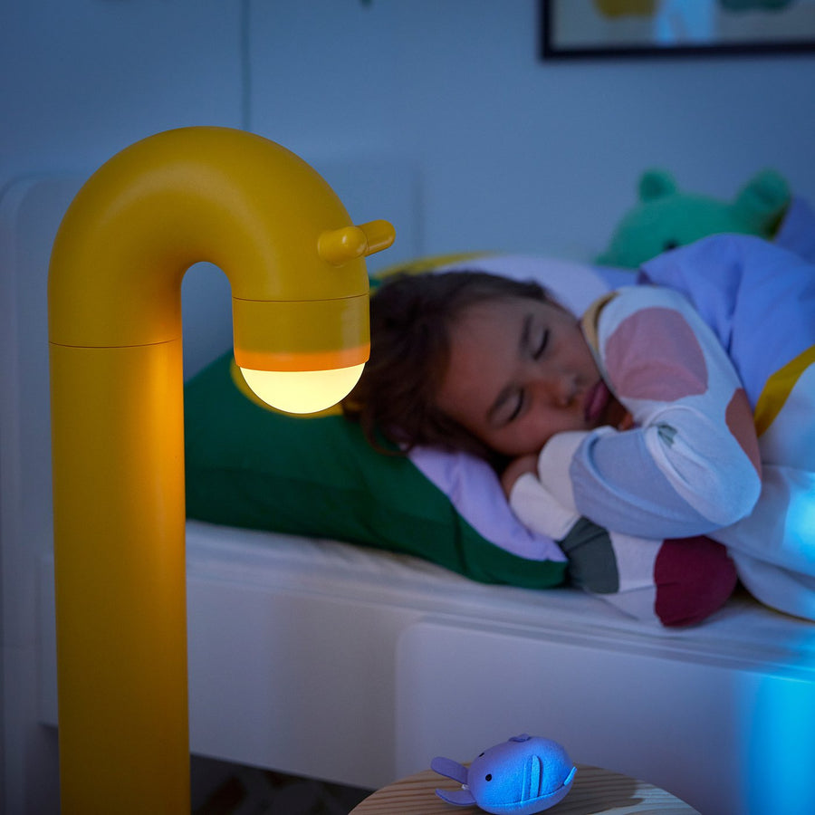 GREJSIMOJS LED decoration lighting, floor, giraffe/yellow battery-operated, 38x75 cm