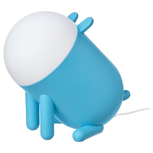 GREJSIMOJS LED table lamp, dimmable/dog blue, 30x18 cm