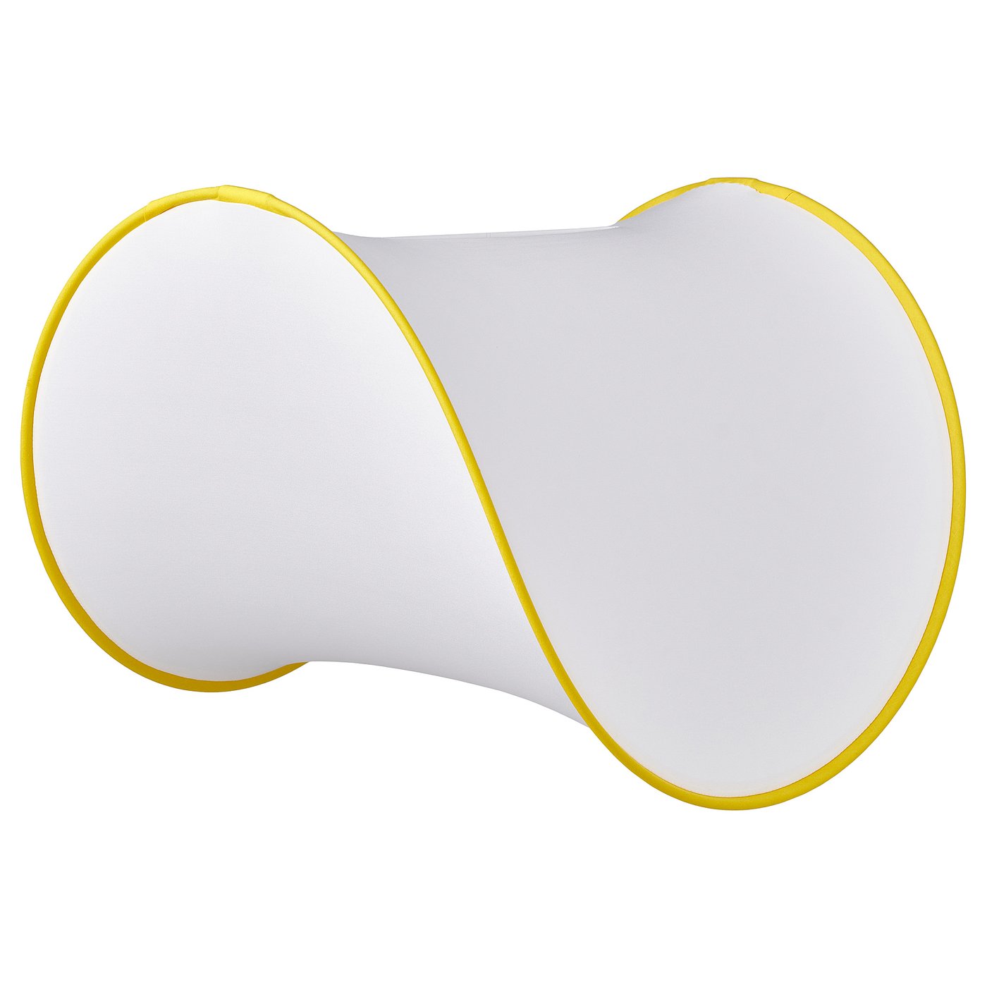 GREJSIMOJS pendant lamp shade, white/yellow, 45x35 cm