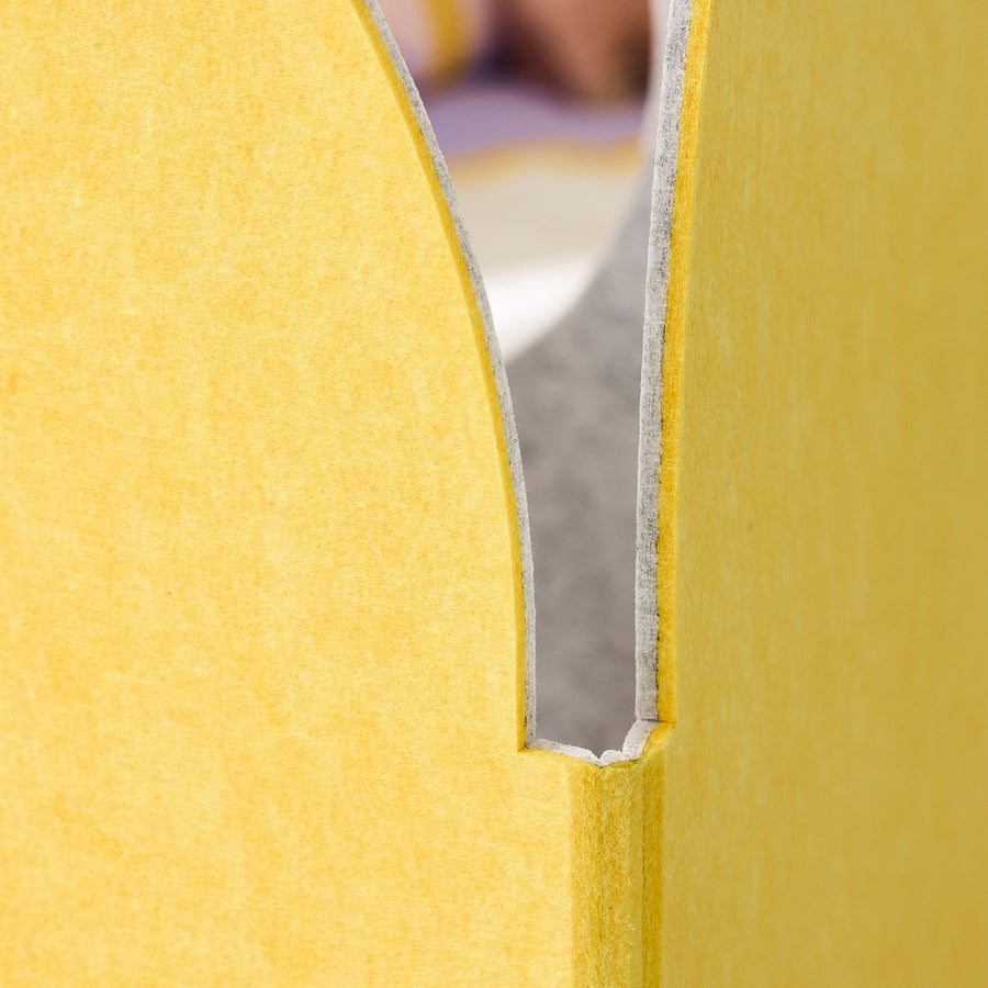 GREJSIMOJS room divider, yellow/grey, 190x120 cm