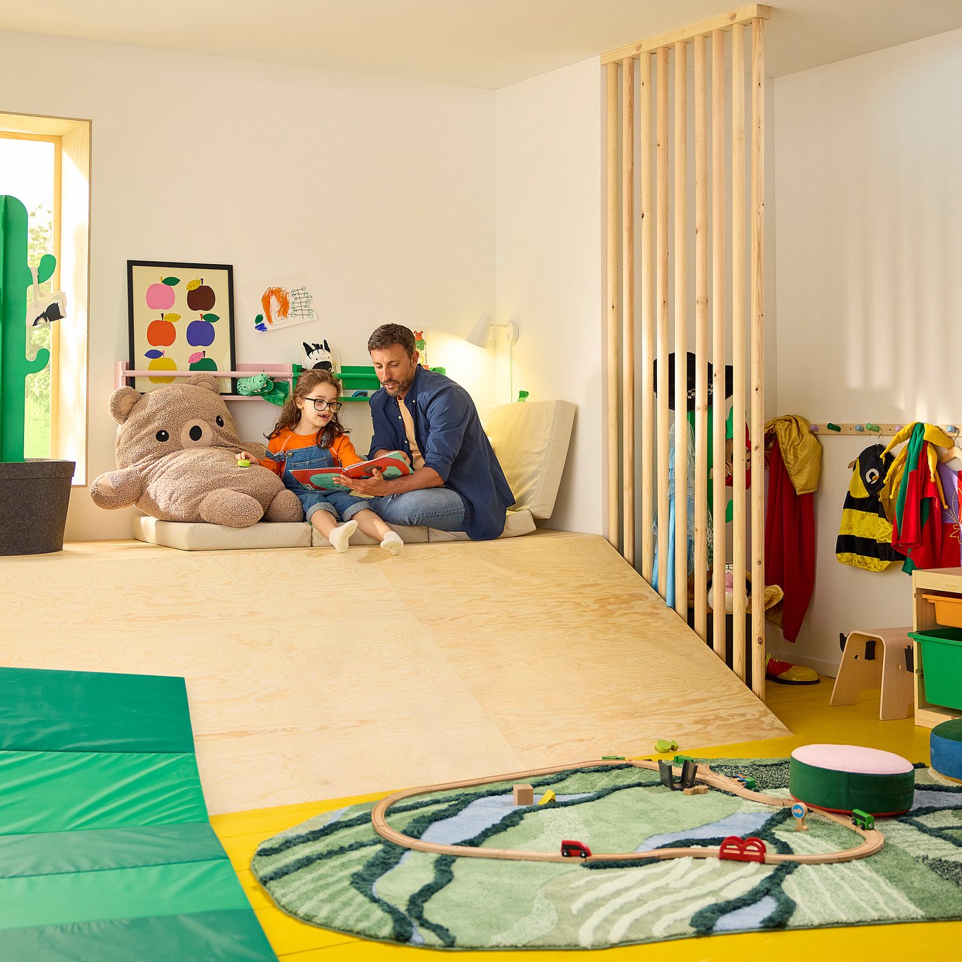 GREJSIMOJS soft toy, bear/beige, 100 cm