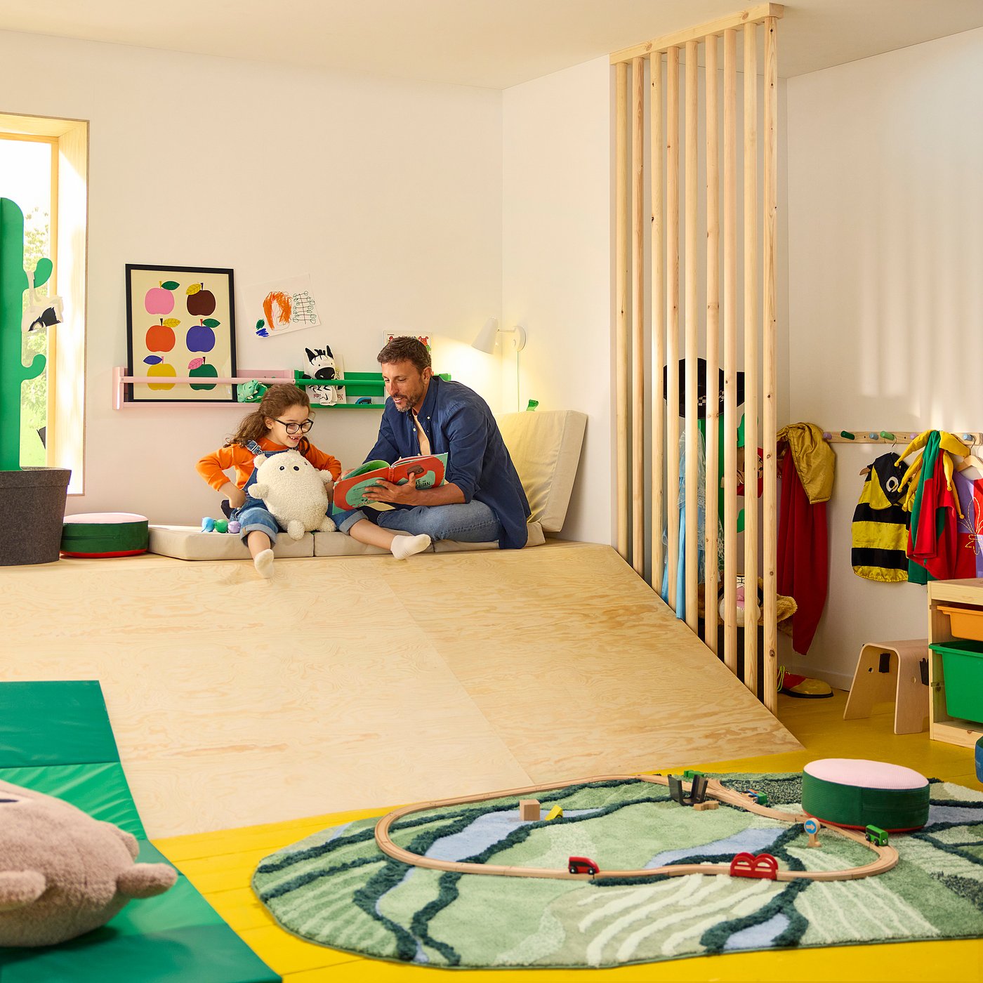 GREJSIMOJS soft toy, bear/off-white, 38 cm