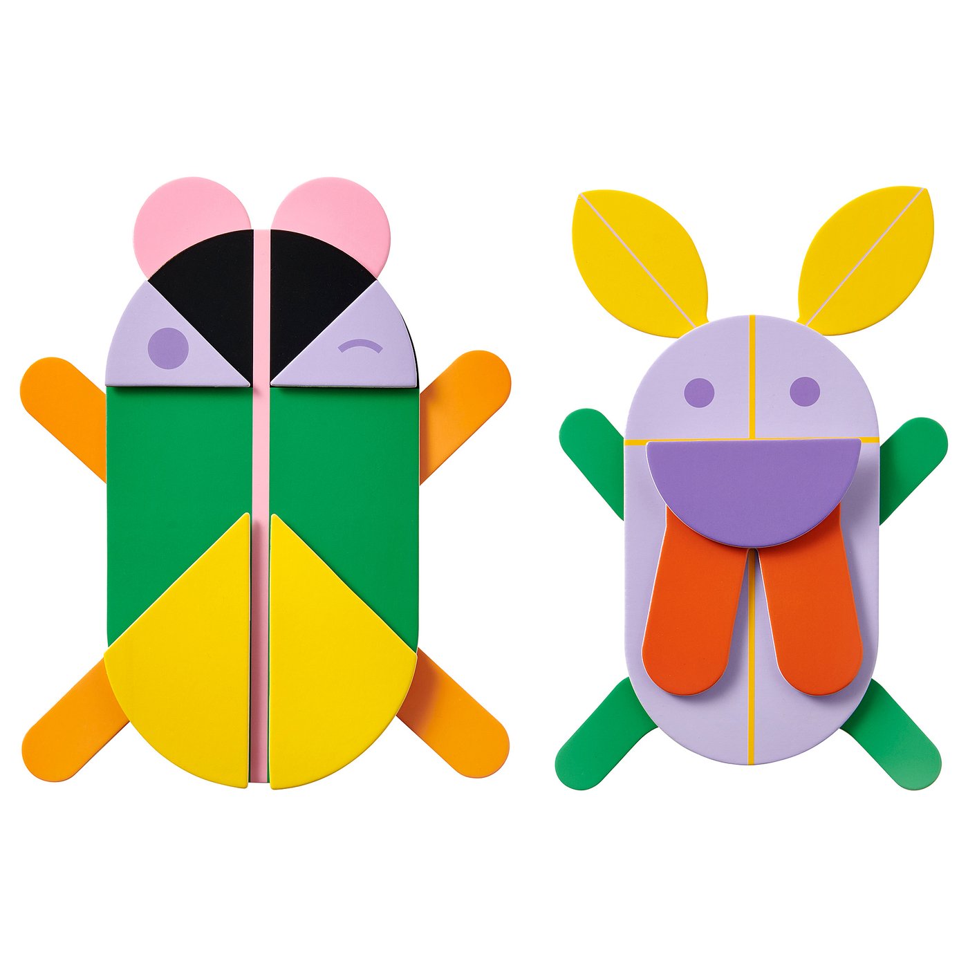 GREJSIMOJS wall decoration, set of 2, multicolour