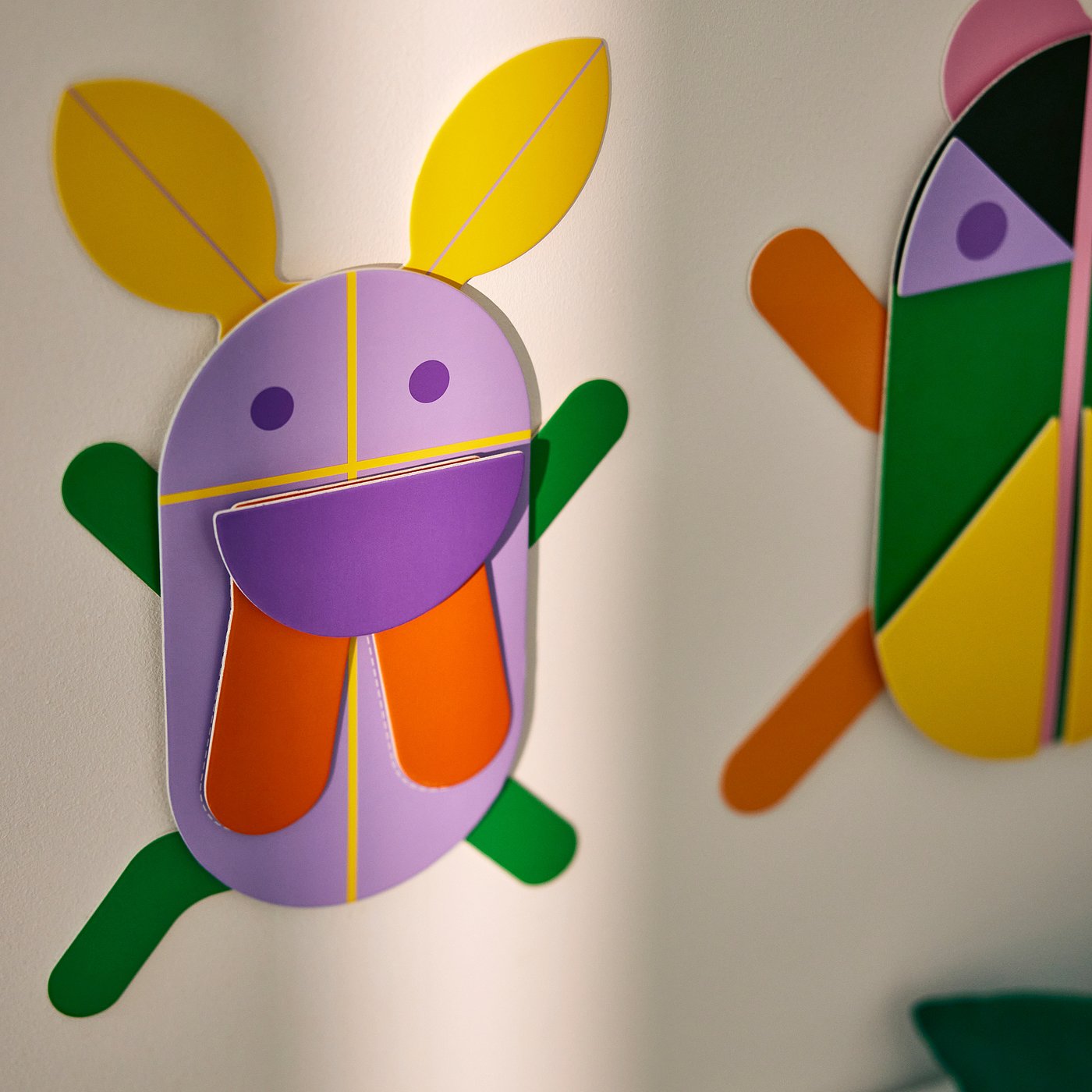 GREJSIMOJS wall decoration, set of 2, multicolour