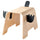 GREJSIMOJS children's stool, moose shaped, 20 cm