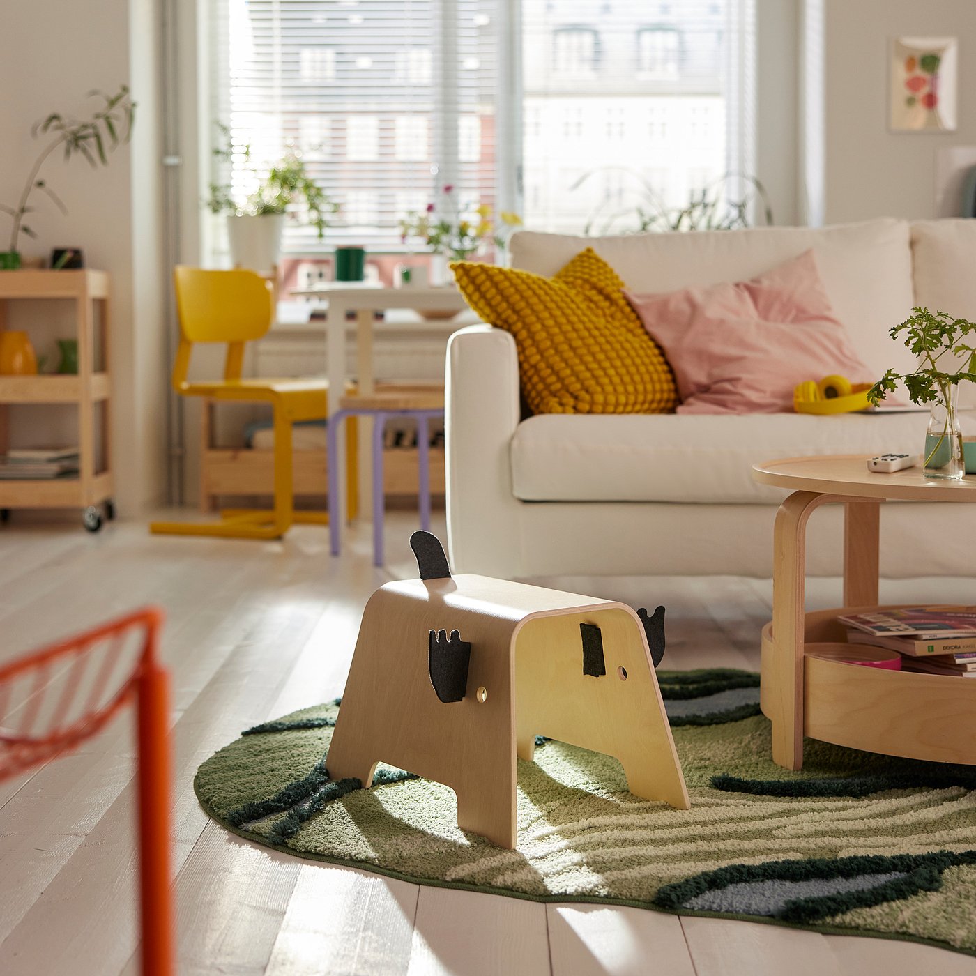 GREJSIMOJS children's stool, moose shaped, 20 cm