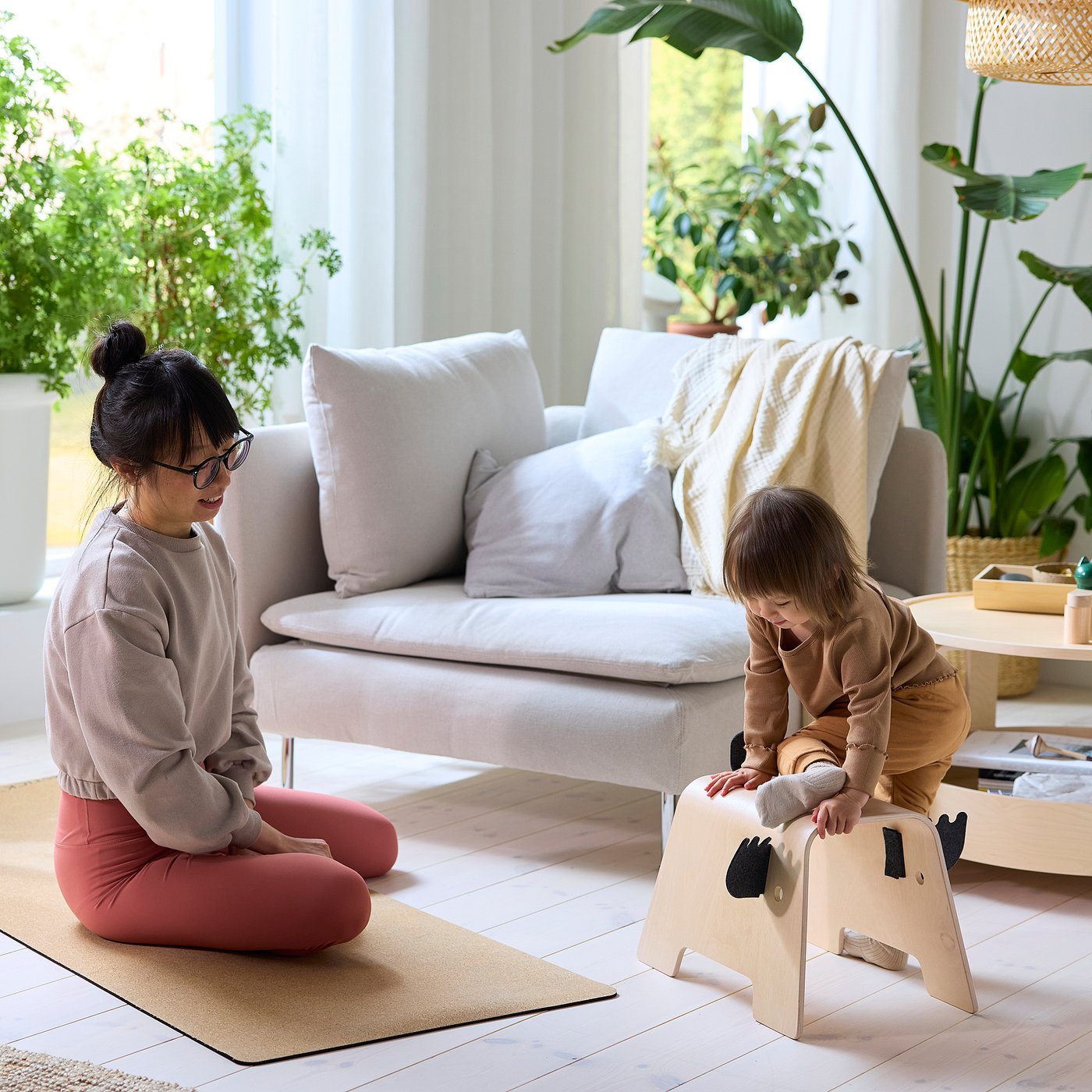 GREJSIMOJS children's stool, moose shaped, 20 cm