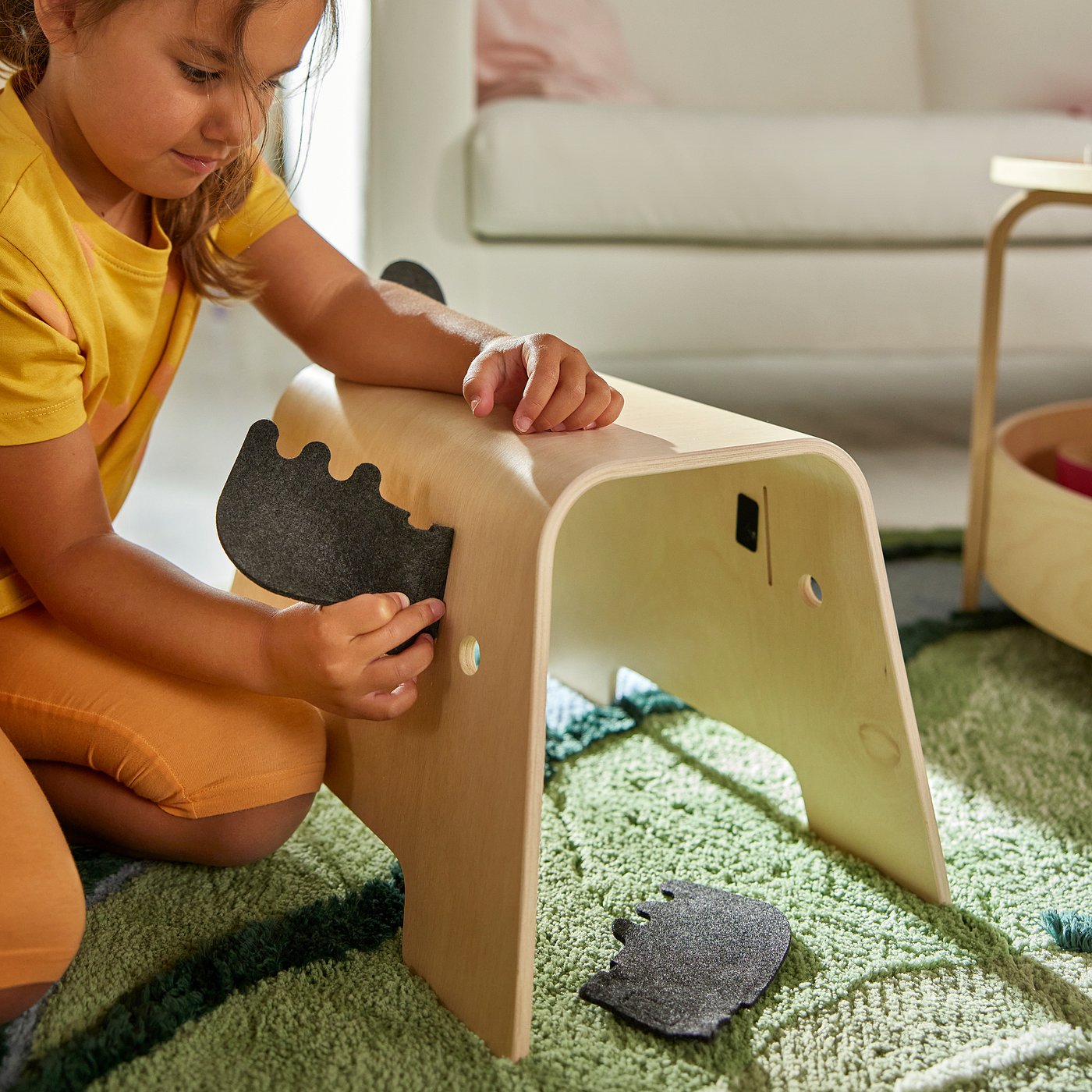 GREJSIMOJS children's stool, moose shaped, 20 cm