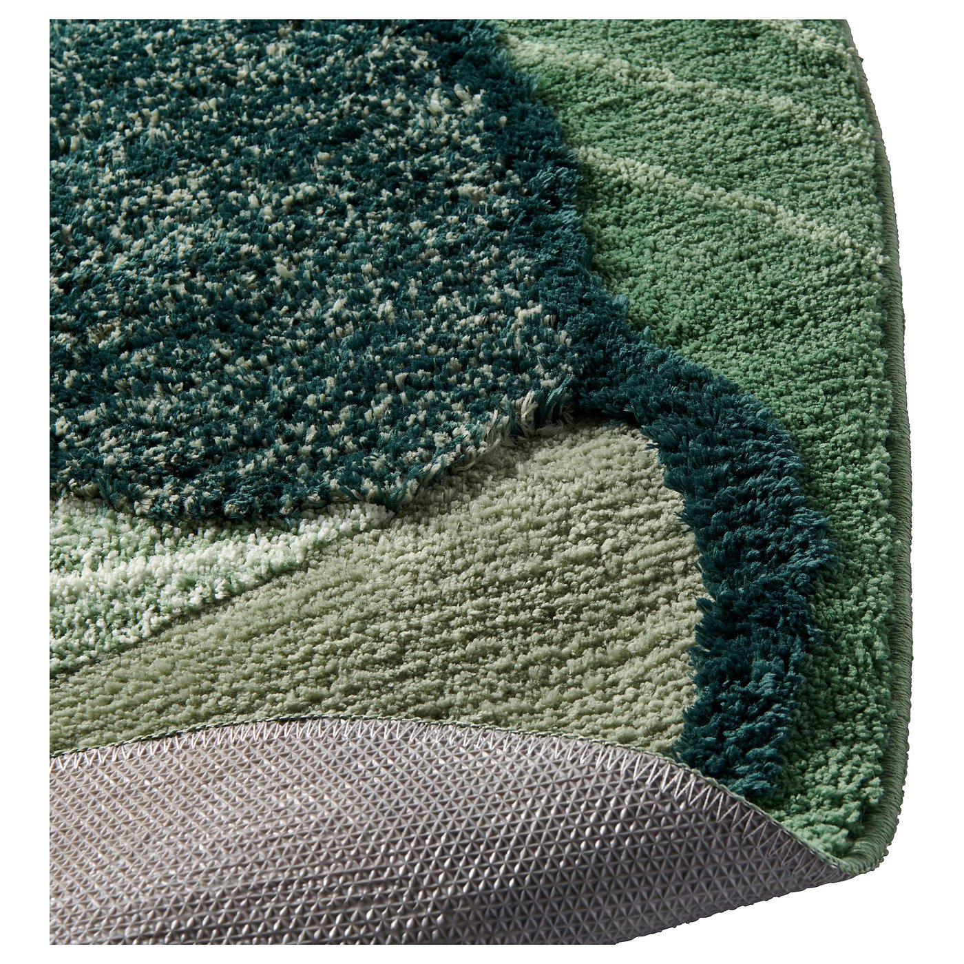 GREJSIMOJS rug, high pile, green, 215x153 cm