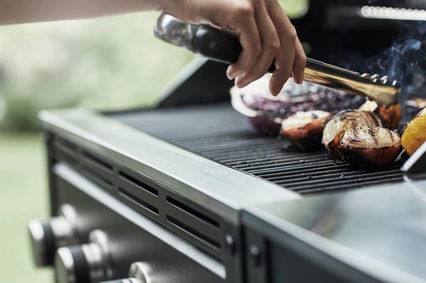 GRILLSKÄR gas barbecue, black/stainless steel outdoor, 72x61 cm