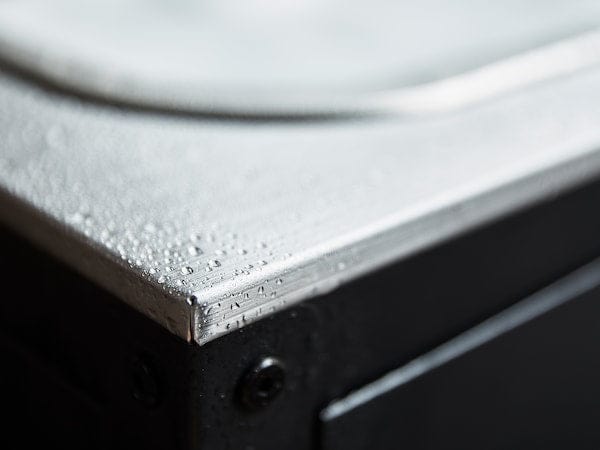 Ikea GRILLSKÄR - Unit for sink, black/stainless steel outdoor, 86x61 cm