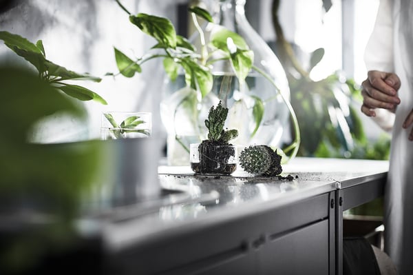 GRILLSKÄR kitchen island shelf unit, stainless steel, 86x61 cm