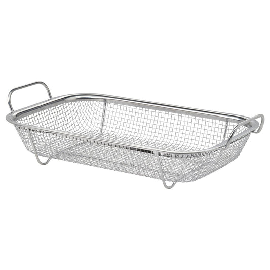 GRILLTIDER barbecue basket, stainless steel, 33x19 cm