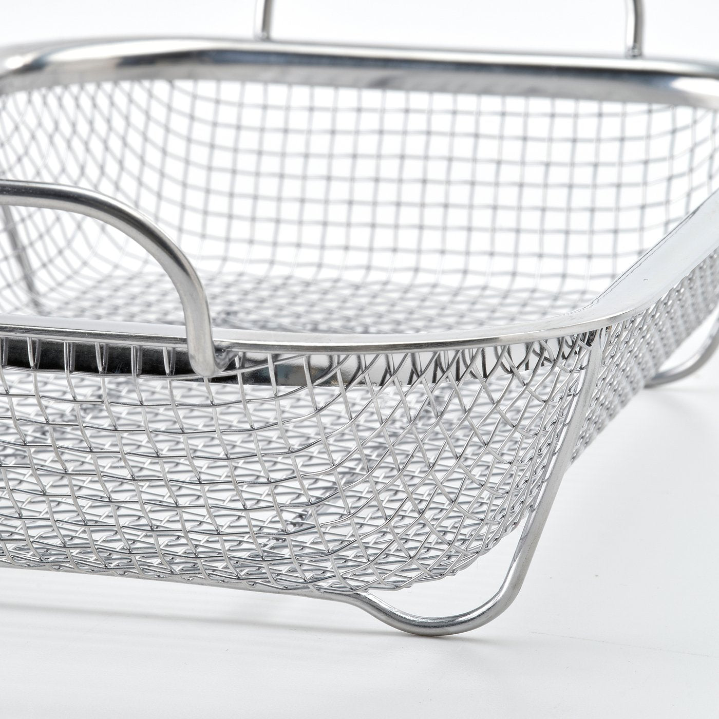 GRILLTIDER barbecue basket, stainless steel, 33x19 cm