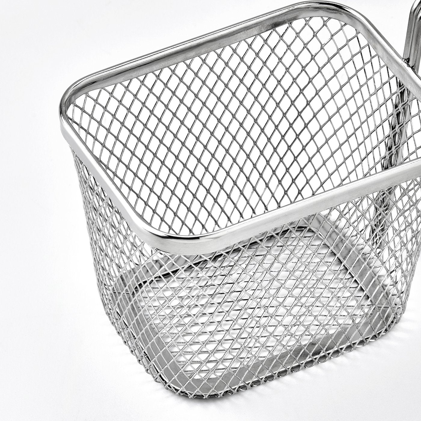 GRILLTIDER serving basket, stainless steel, 9x7x7 cm