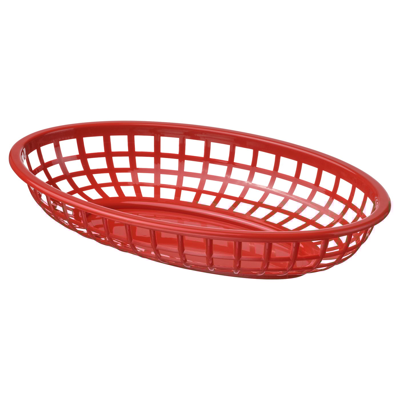 GRILLTIDER serving basket, bright red, 15.5x4.5x24 cm