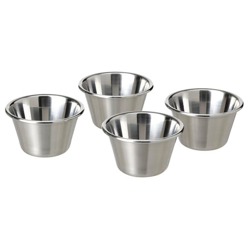 GRILLTIDER bowl for dip sauce, stainless steel, 7 cm, 4 pack