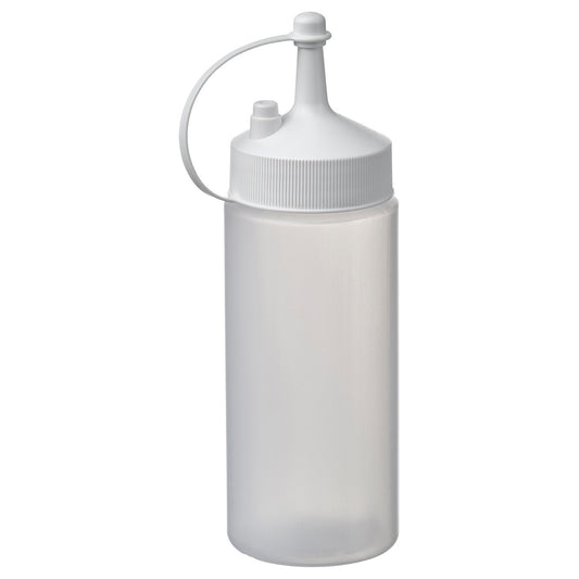 GRILLTIDER squeeze bottle, white/transparent, 5 cm